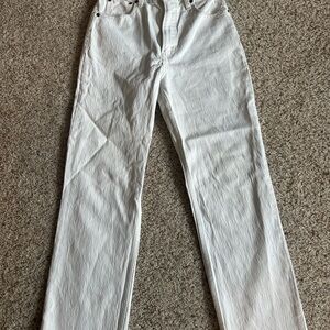 Abercrombie & Fitch White High-Rise Jeans